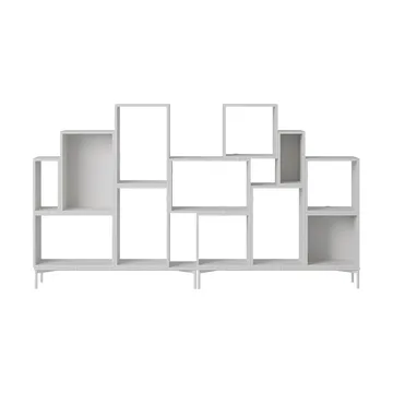 Stacked oppbevaringssystem bokhylle konfigurasjon 3 - Grey - Muuto