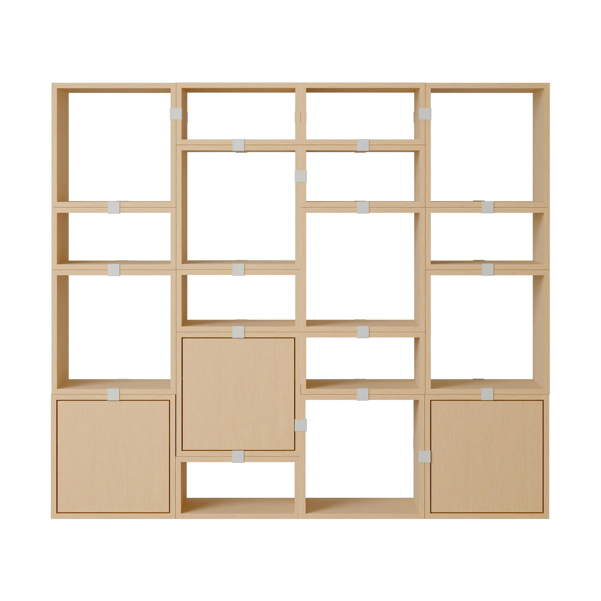 Stacked oppbevaringssystem bokhylle konfigurasjon 4, Eik Muuto