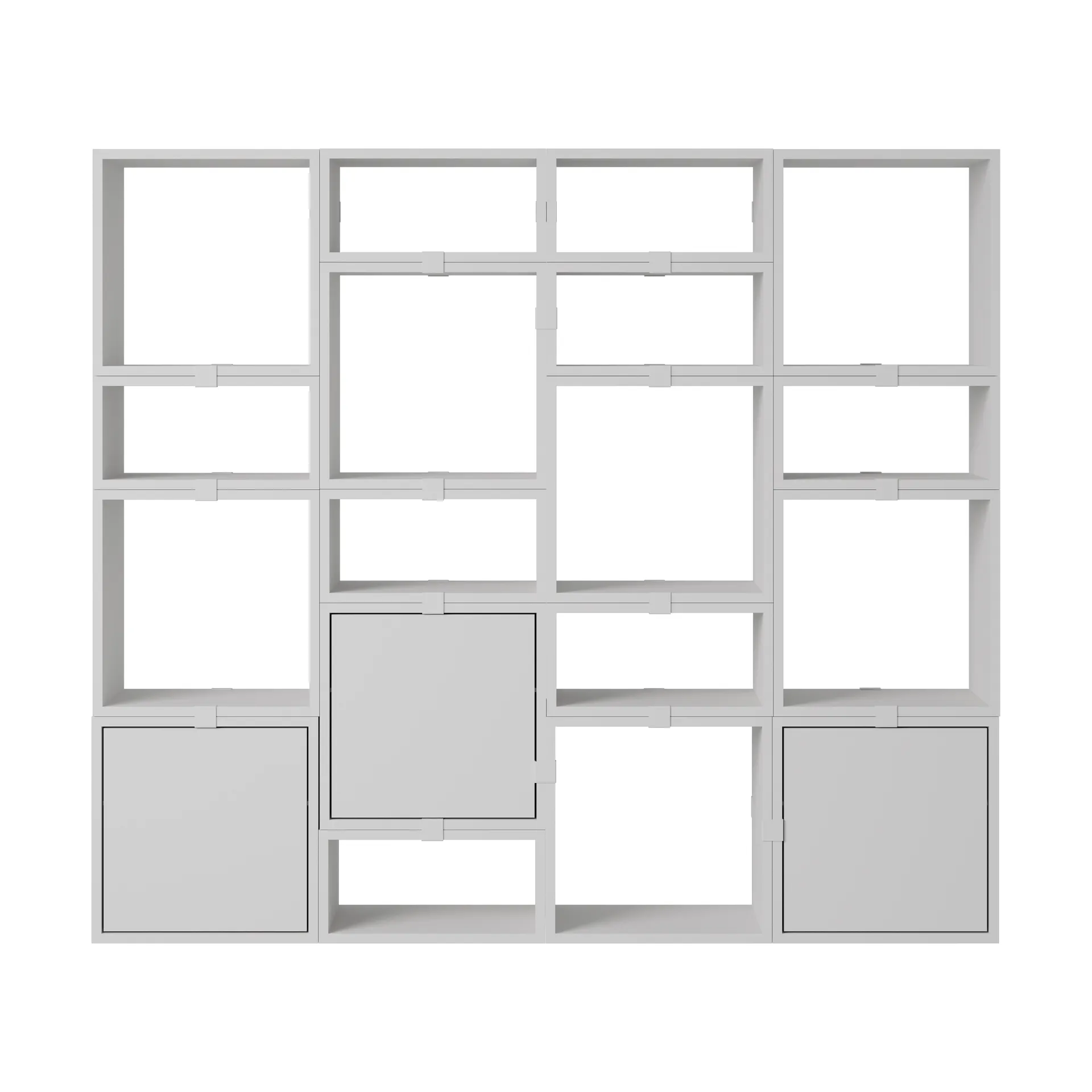Stacked oppbevaringssystem bokhylle konfigurasjon 4, Grey Muuto