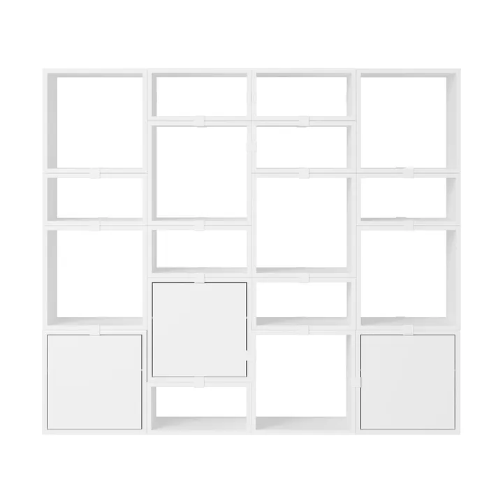 Stacked oppbevaringssystem bokhylle konfigurasjon 4 - White - Muuto