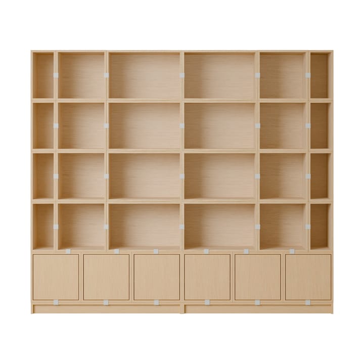 Stacked oppbevaringssystem Bookcase Configuration 1 - Oak - Muuto