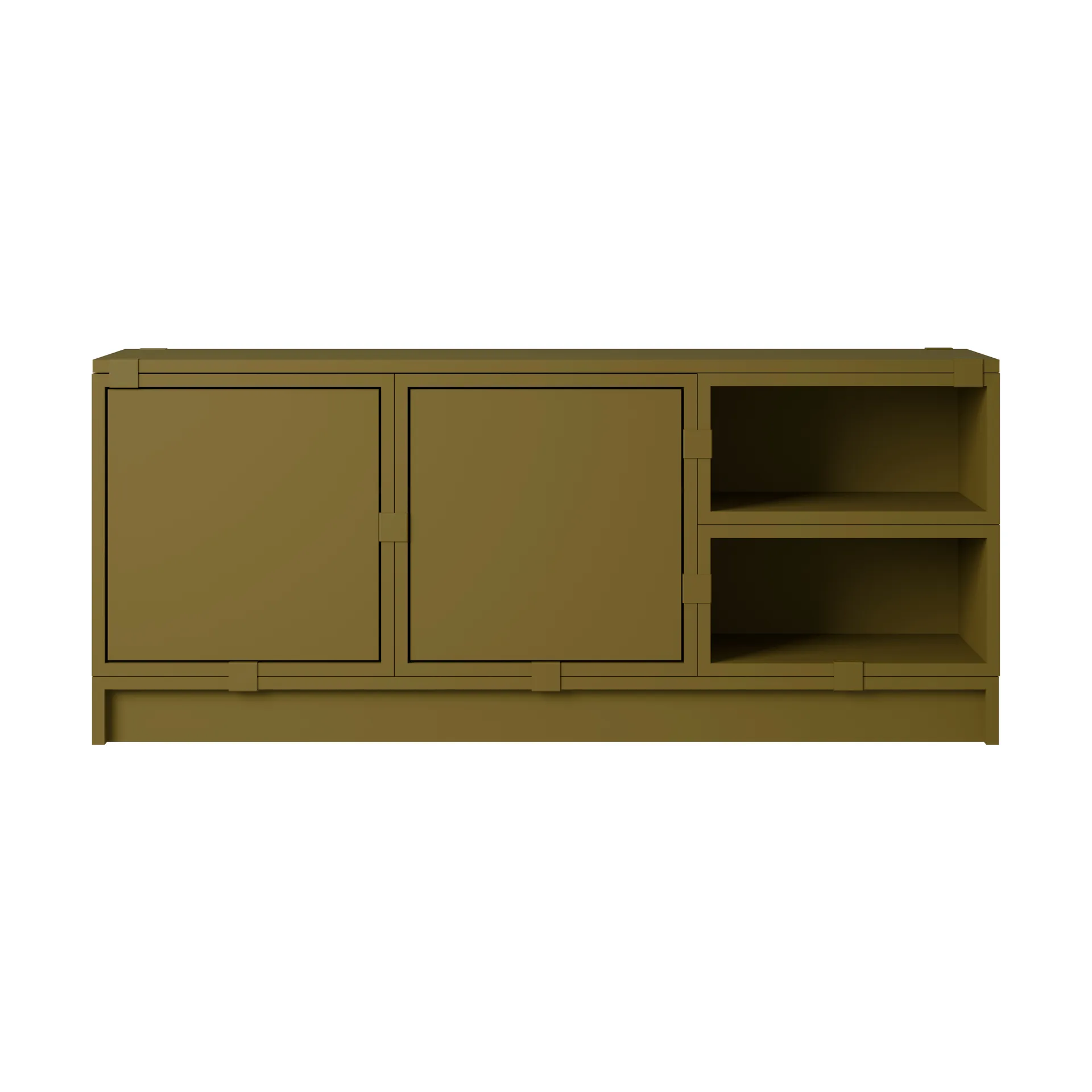 Stacked oppbevaringssystem hall konfigurasjon 2, Brown green Muuto