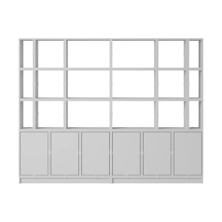 Stacked oppbevaringssystem kontor konfigurasjon 2 - Grey - Muuto