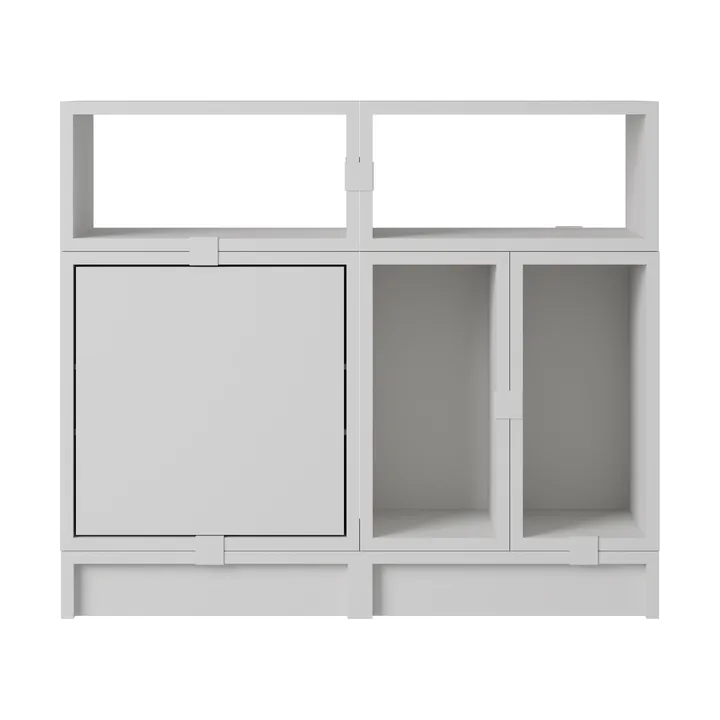 Stacked oppbevaringssystem kontor konfigurasjon 5 - Grey - Muuto