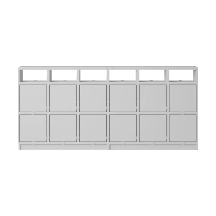 Stacked oppbevaringssystem sideboard konfigurasjon 1 - Grey - Muuto