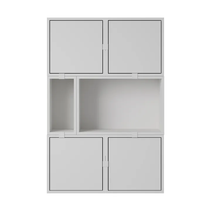 Stacked oppbevaringssystem sideboard konfigurasjon 4 - Grey - Muuto