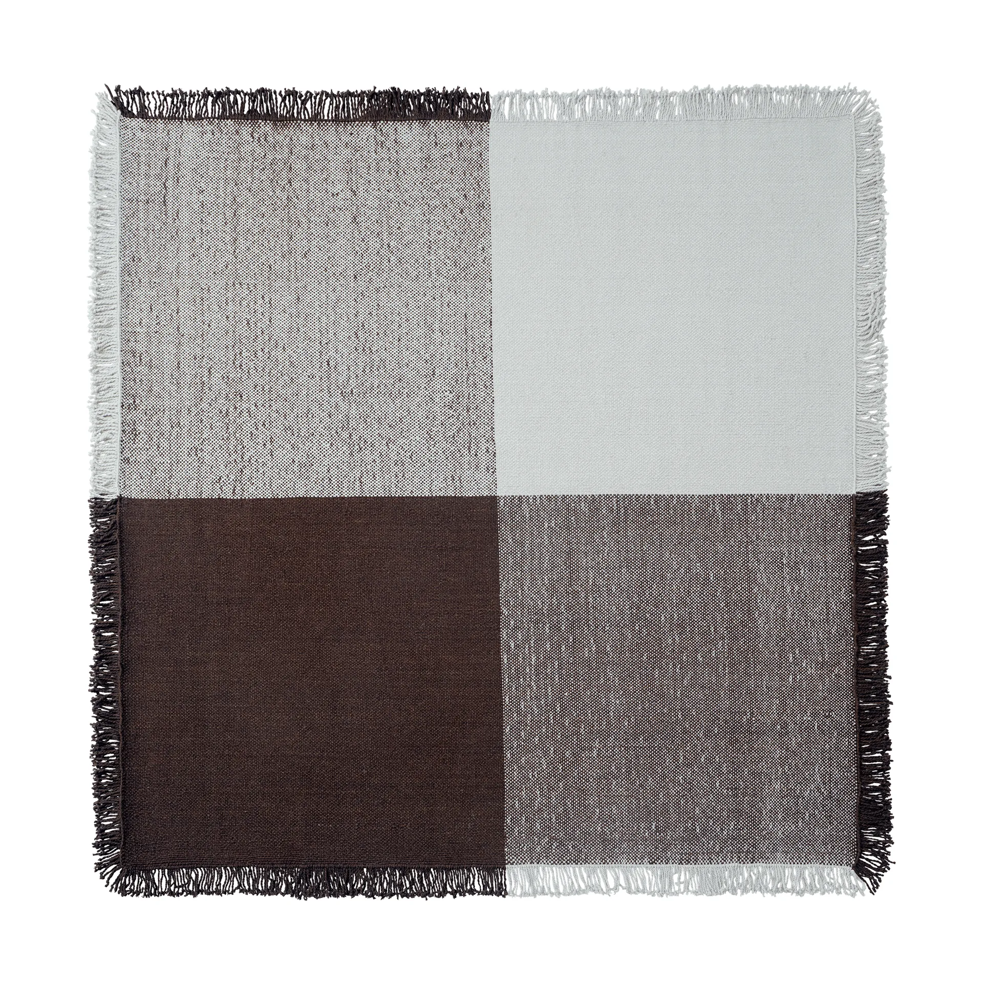 Verso ullteppe, Cool grey-mørk brun, 258x258 cm Muuto Verso ullteppe, Cool grey-mørk brun, 258x258 cm Muuto