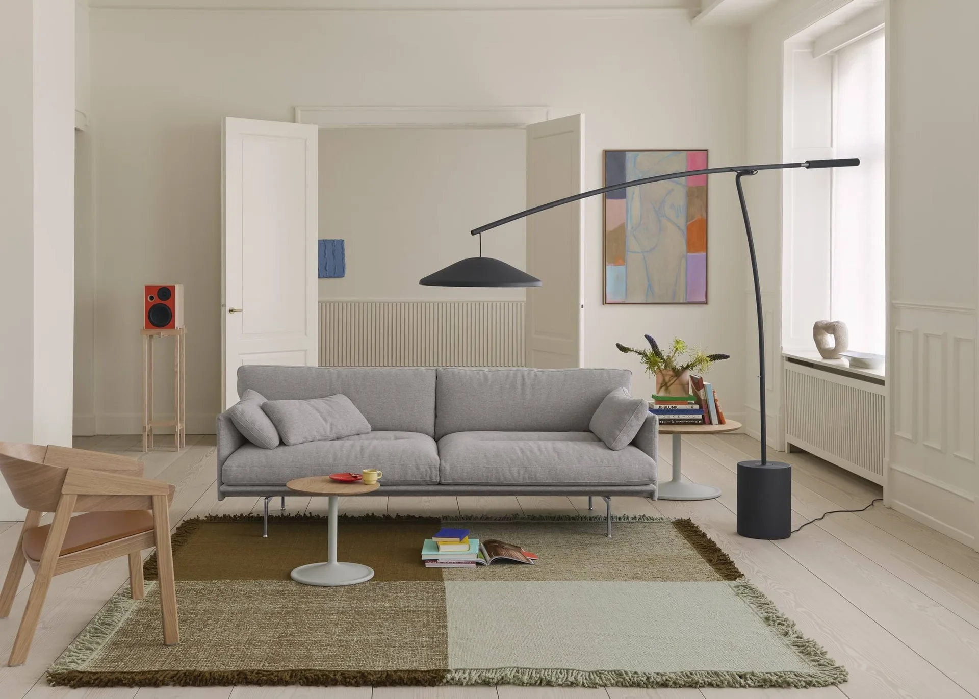 Verso ullteppe, Cool grey-mørk brun, 258x258 cm Muuto Verso ullteppe, Cool grey-mørk brun, 258x258 cm Muuto
