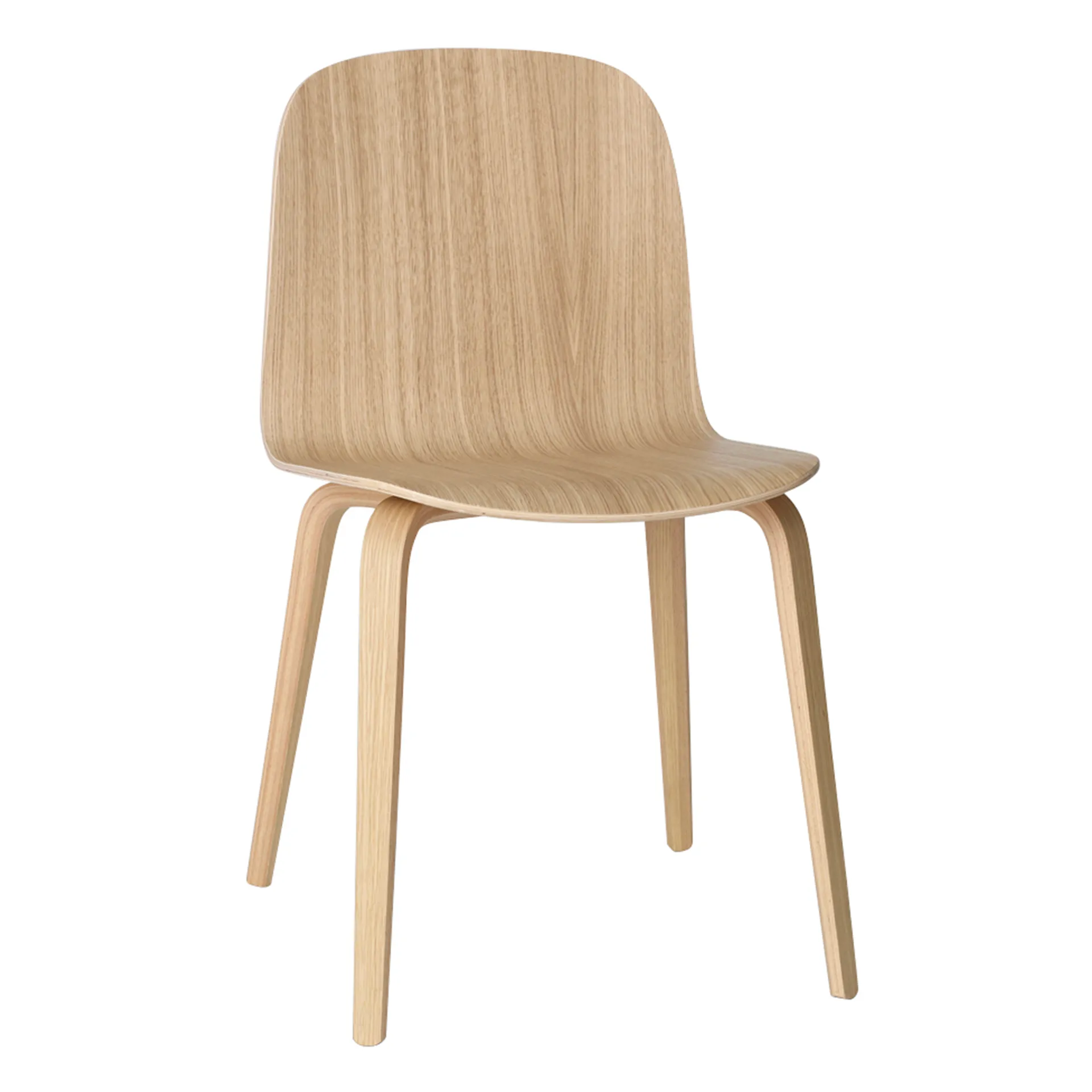 Visu Chair stol understell av tre, eik Muuto