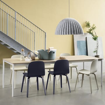 Visu Chair stol understell av tre - Midnight blue - Muuto