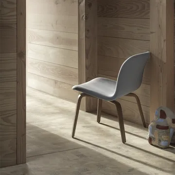Visu loungestol trukket stol - Steelcut trio 515-Oak - Muuto