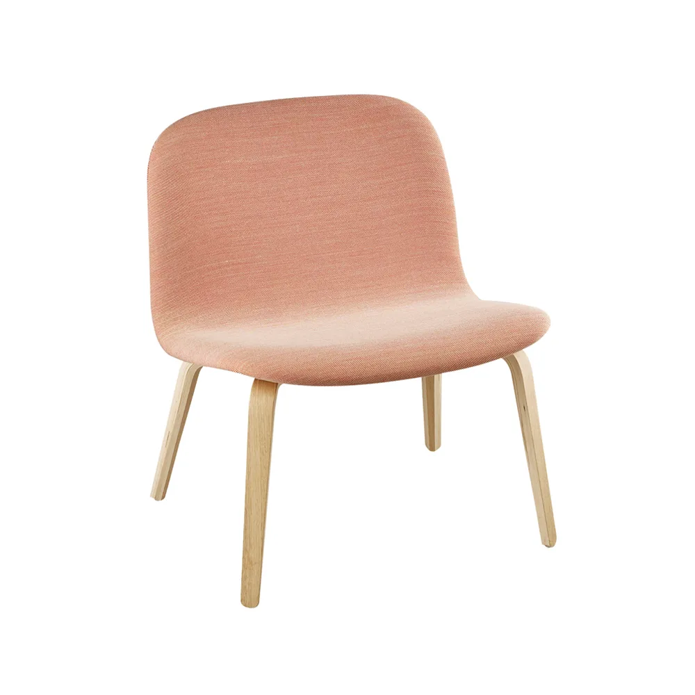 Visu loungestol trukket stol, Steelcut trio 515-Oak Muuto