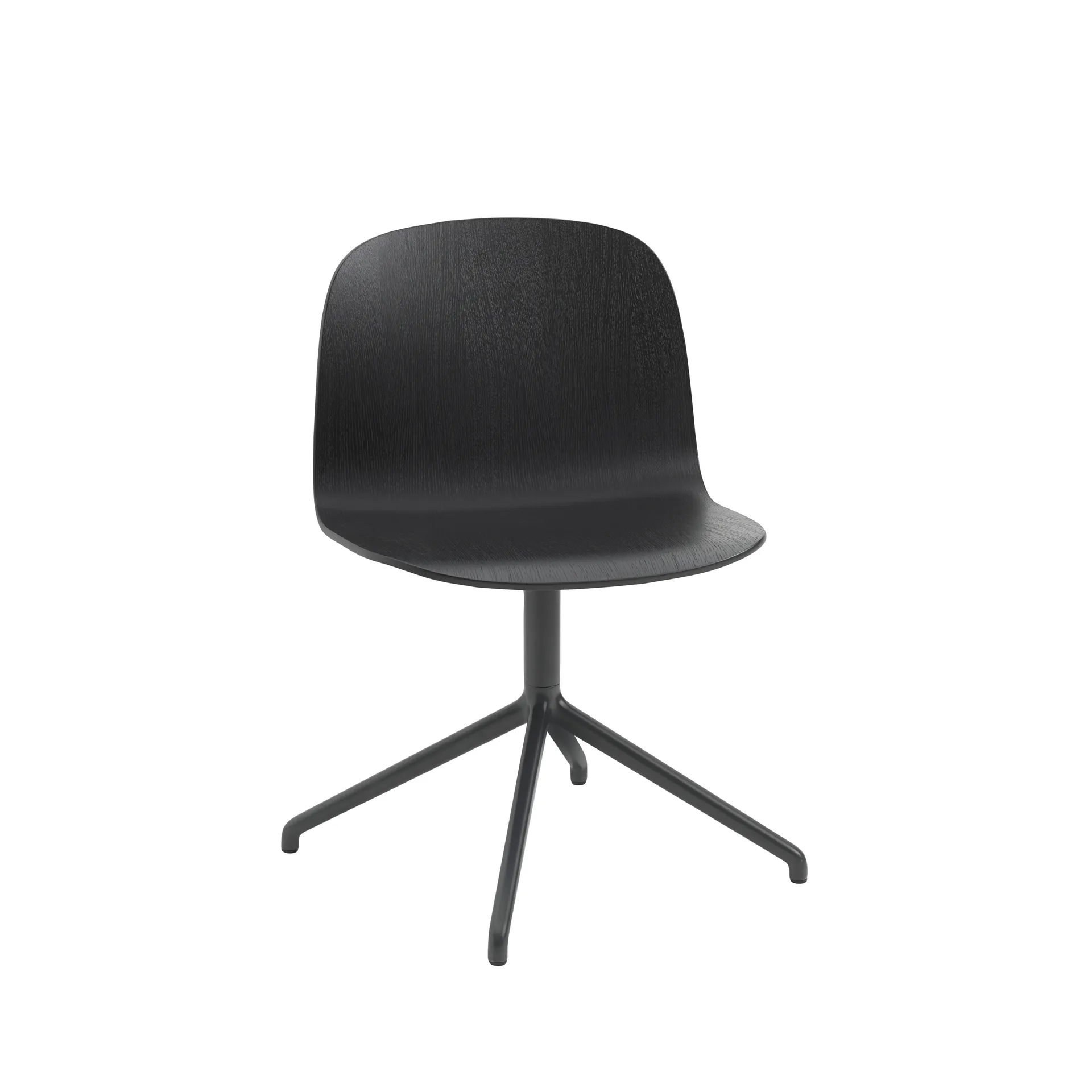 Visu Wide stol, Black-Swivel base Muuto