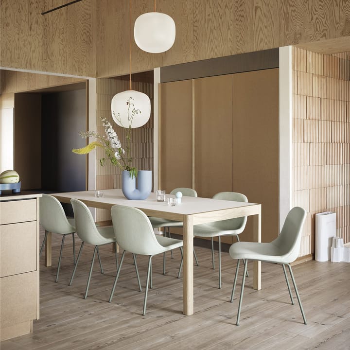Workshop spisebord, Grey linoleum-Oak 140 x 92 cm Muuto