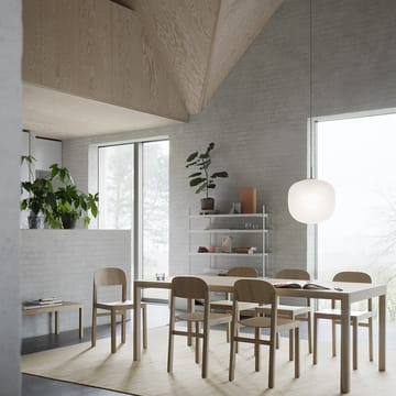 Workshop spisebord - Grey linoleum-Oak 200 x 92 cm - Muuto