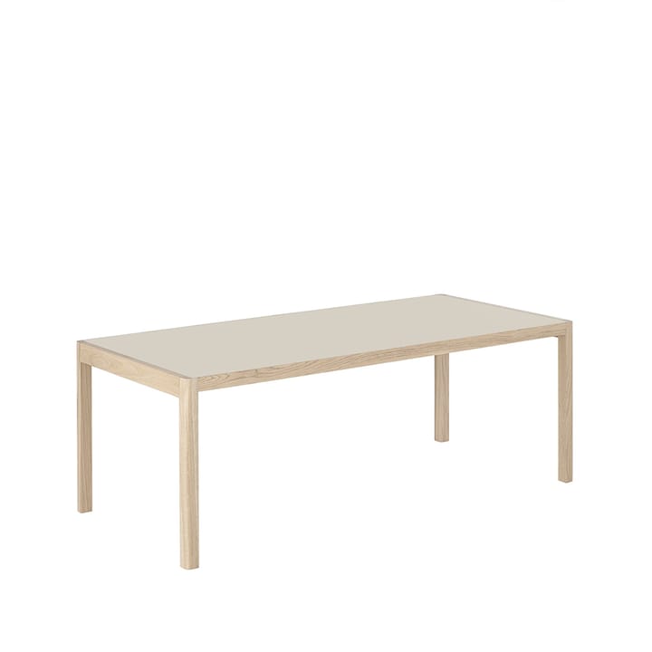 Workshop spisebord - Grey linoleum-Oak 200 x 92 cm - Muuto
