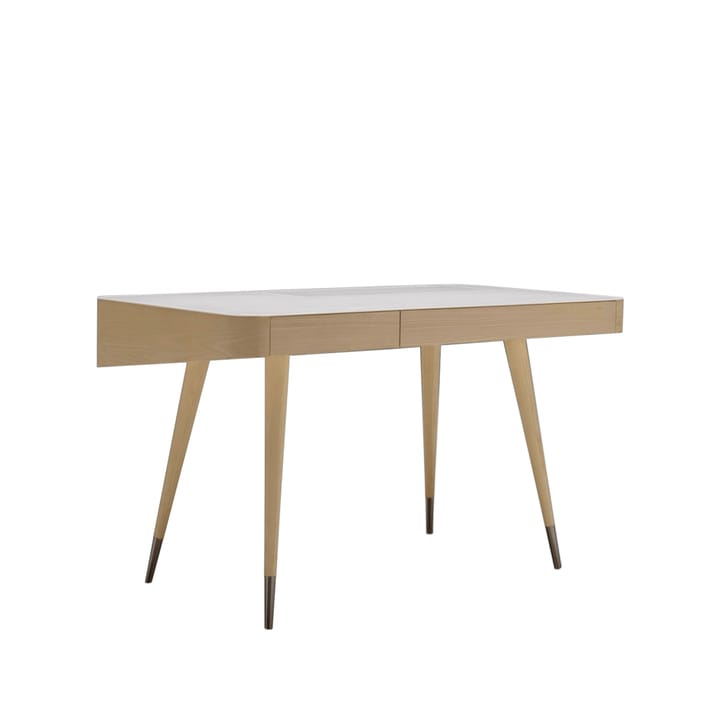 AK 1330 skrivebord - eik hvitolje/hvit, corian topp - Naver Collection