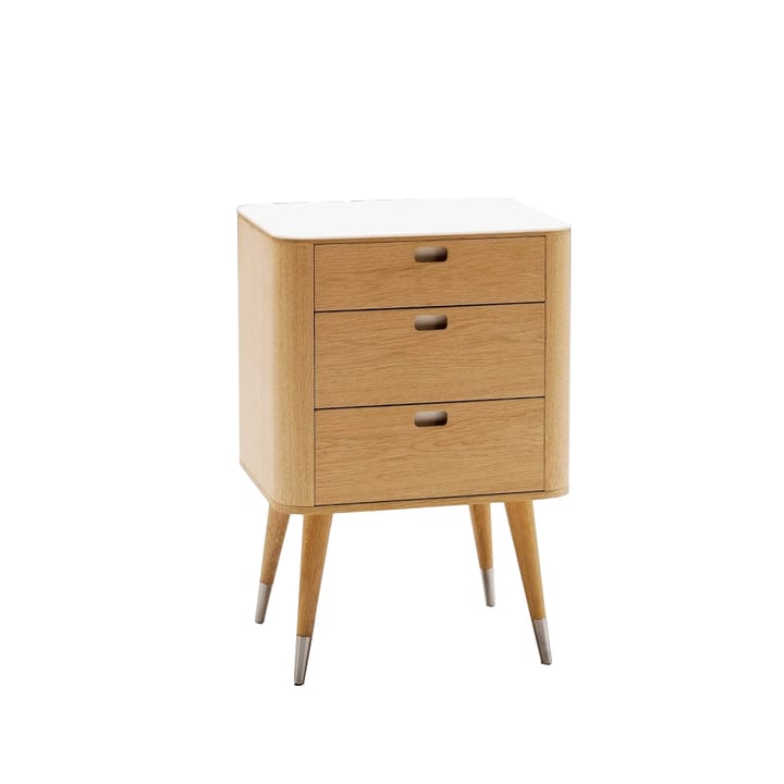 AK 2410 kommode - eik olje, corian topp, 3 skuffer - Naver Collection