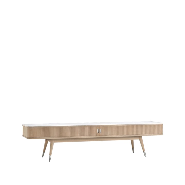 AK 2720 TV-skap - Såpet eik-point trebener-corian - Naver Collection