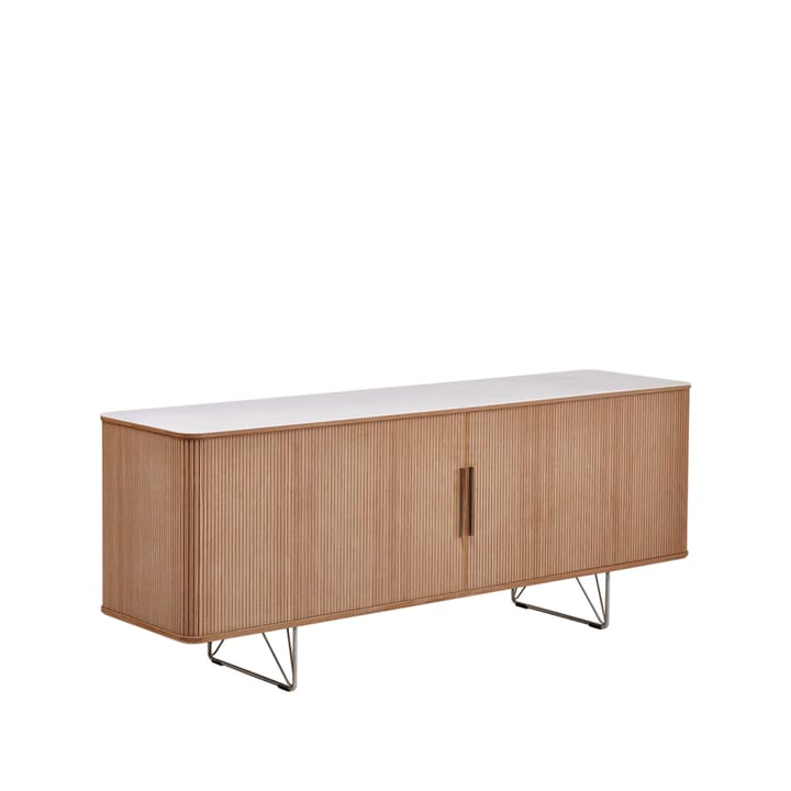 AK 2730 skjenk - eik olje, corian top, stål stativ - Naver Collection