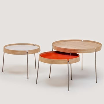 AK 710 bord - eik hvitolje, finer/hvit laminat - Naver Collection