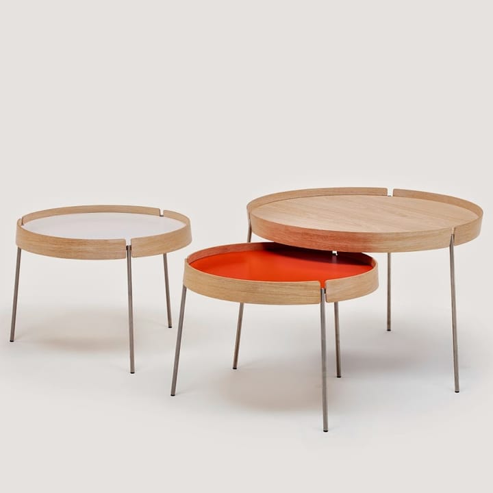 AK 710 bord, eik hvitolje, finer/hvit laminat Naver Collection