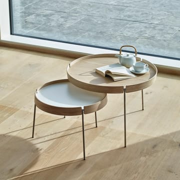 AK 710 bord - eik hvitolje, finer/hvit laminat - Naver Collection