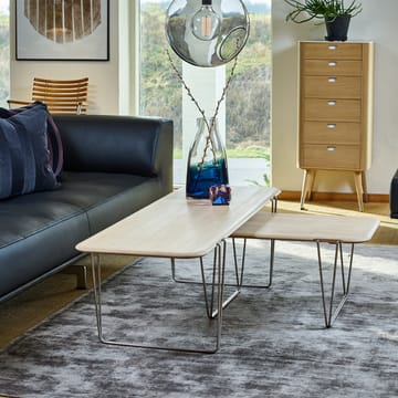 AK 825 sofabord - ask olje, svart understell - Naver Collection
