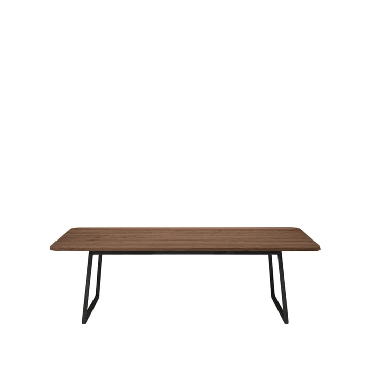GM 3600 Twist spisebord - valnøtt olje, 240 cm, svarte ben - Naver Collection