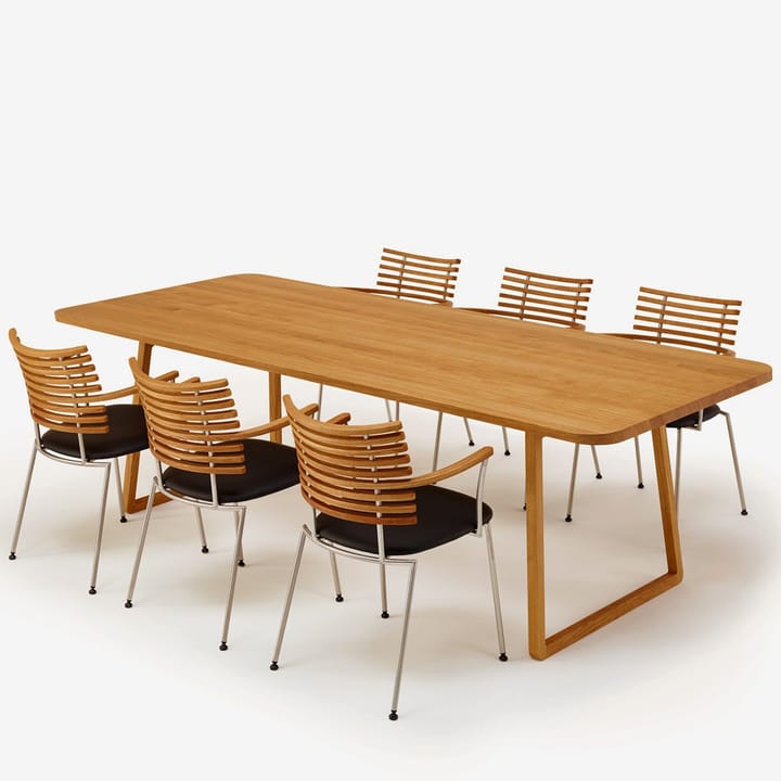 GM 3600 Twist spisebord, valnøtt olje, 240cm Naver Collection