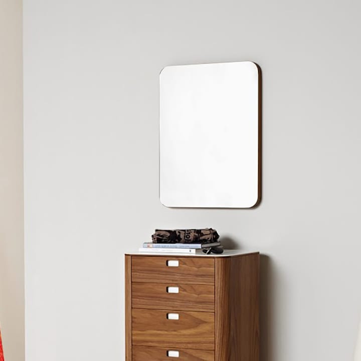 Mirror speil kvadratisk 60x60 cm, Ask hvitolje Naver Collection