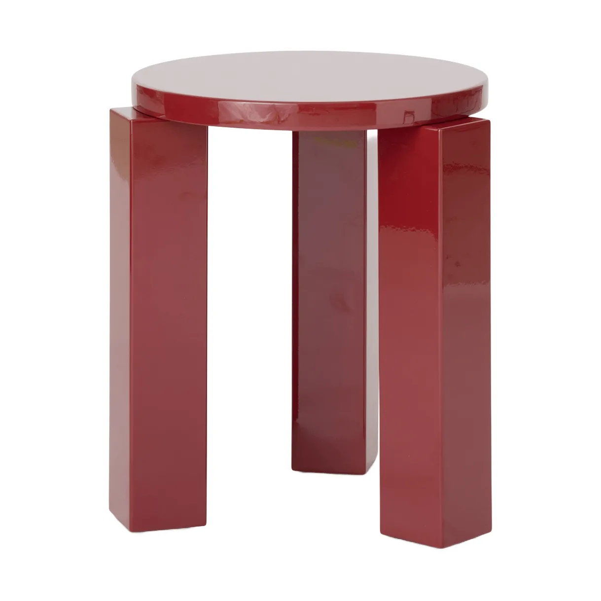 Atlas rund krakk, Burgundy, Ø36x44 cm New Works