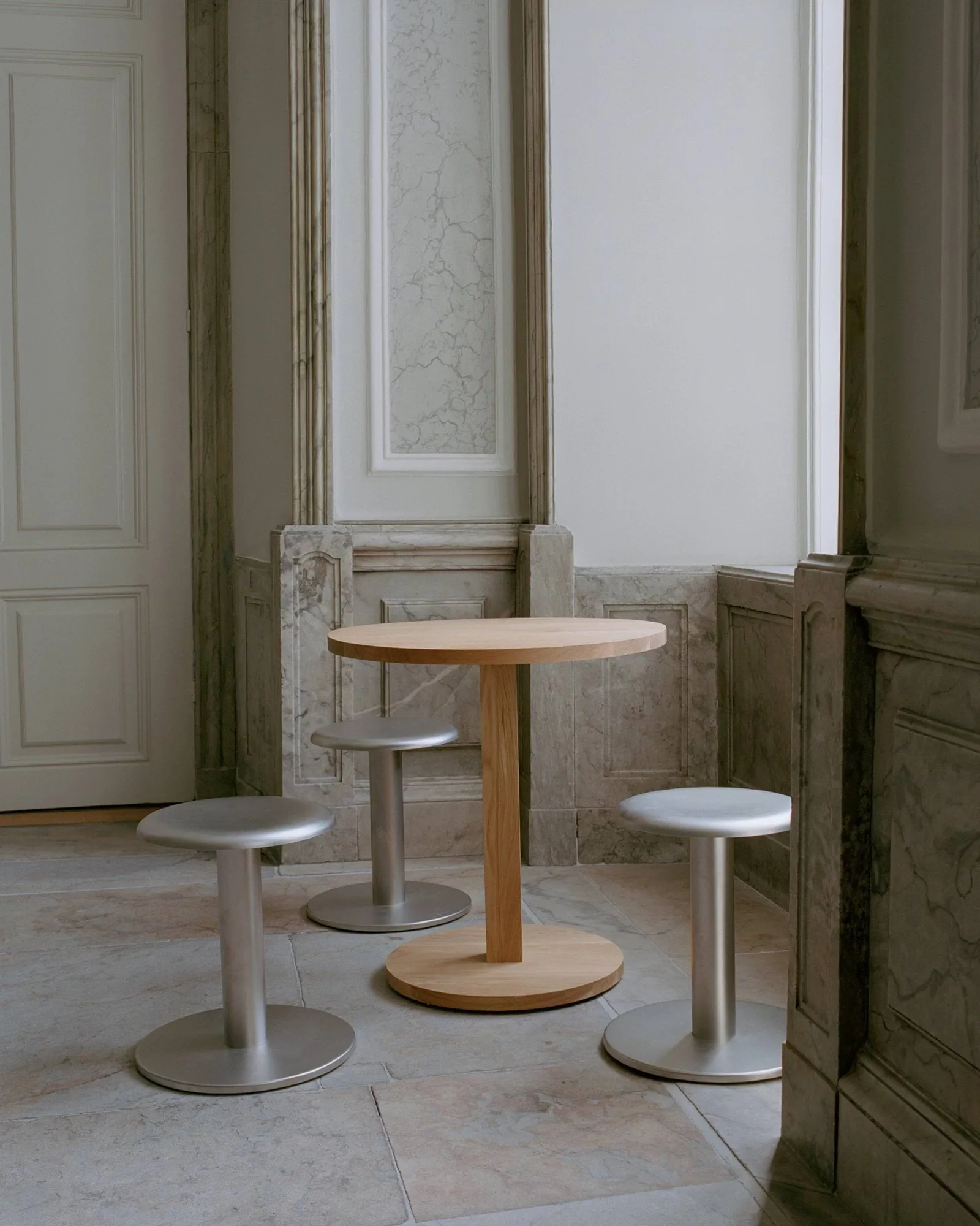 Coupe rund krakk, Stainless Steel, Ø40x46 cm New Works