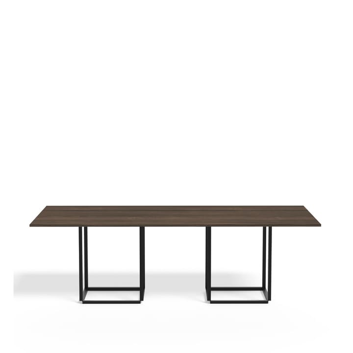 Florence spisebord rektangulært - Walnut, sort stativ - New Works