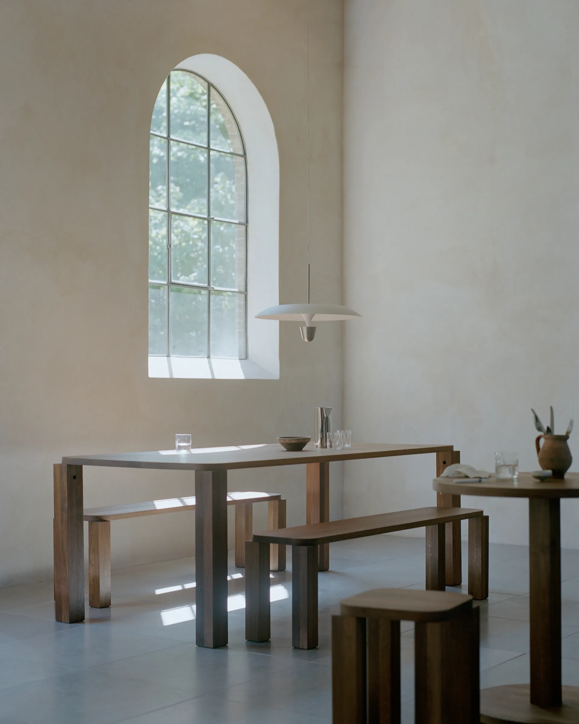 Kantarell pendel Ø55 cm, Nickel Plated New Works