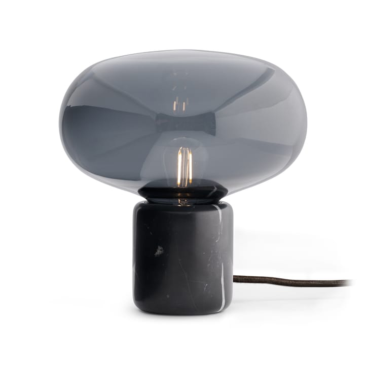 Karl-Johan bordlampe - Black marquina-smoked glass - New Works