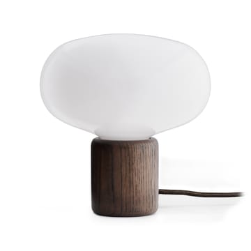 Karl-Johan bordlampe - Smoked oak-white opal glass - New Works
