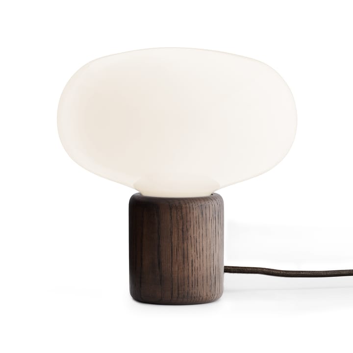 Karl-Johan bordlampe - Smoked oak-white opal glass - New Works