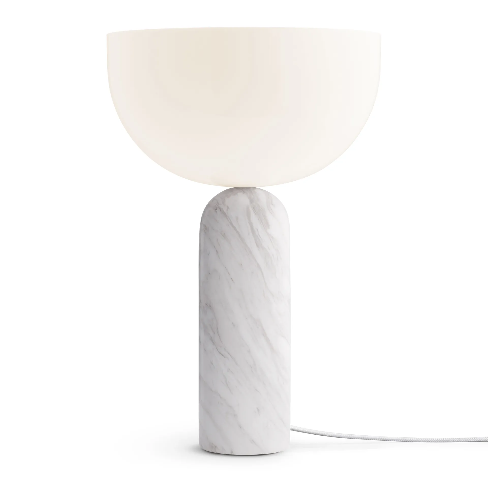 Kizu bordlampe large, White marble New Works