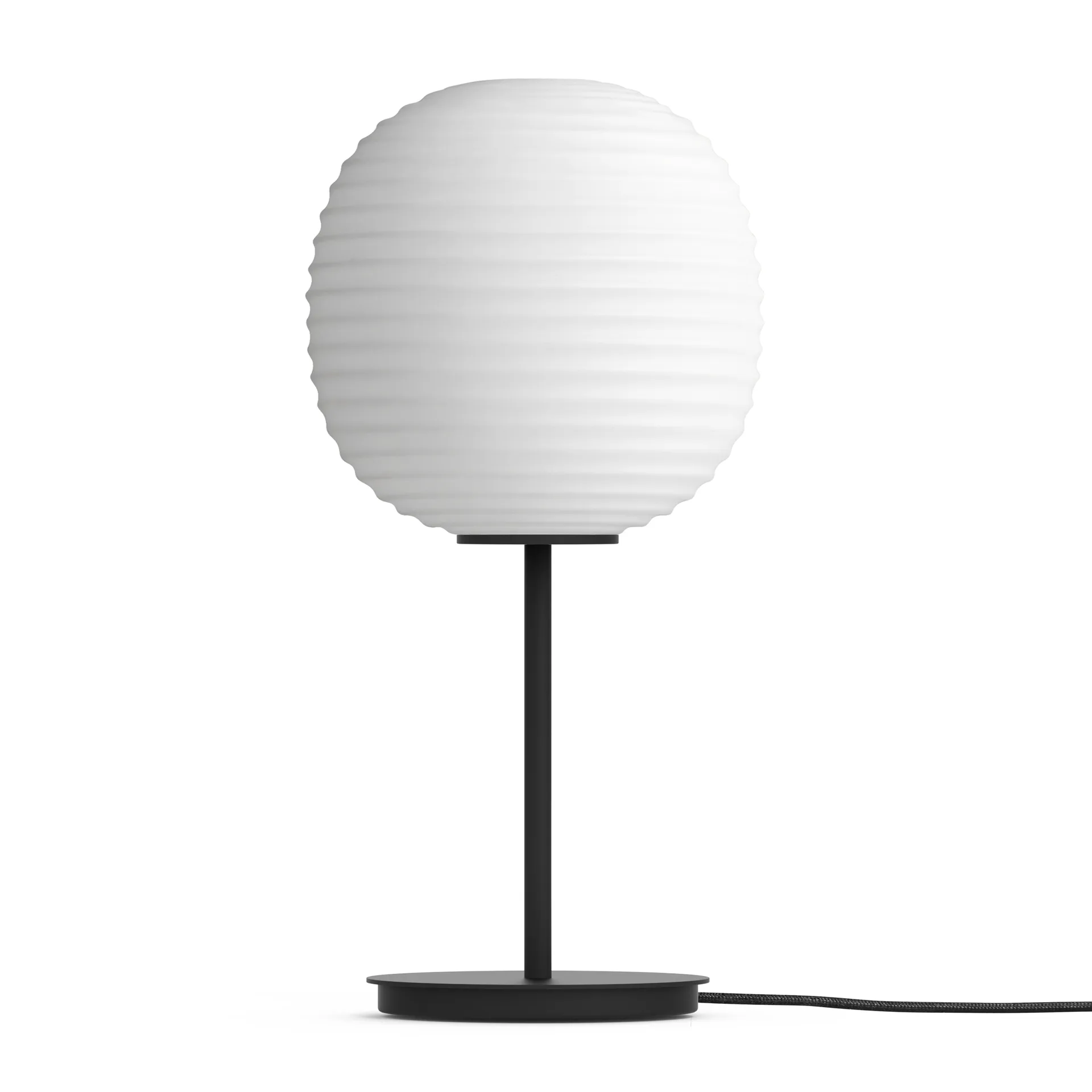 Lantern bordlampe small, Frosted white opal glass New Works