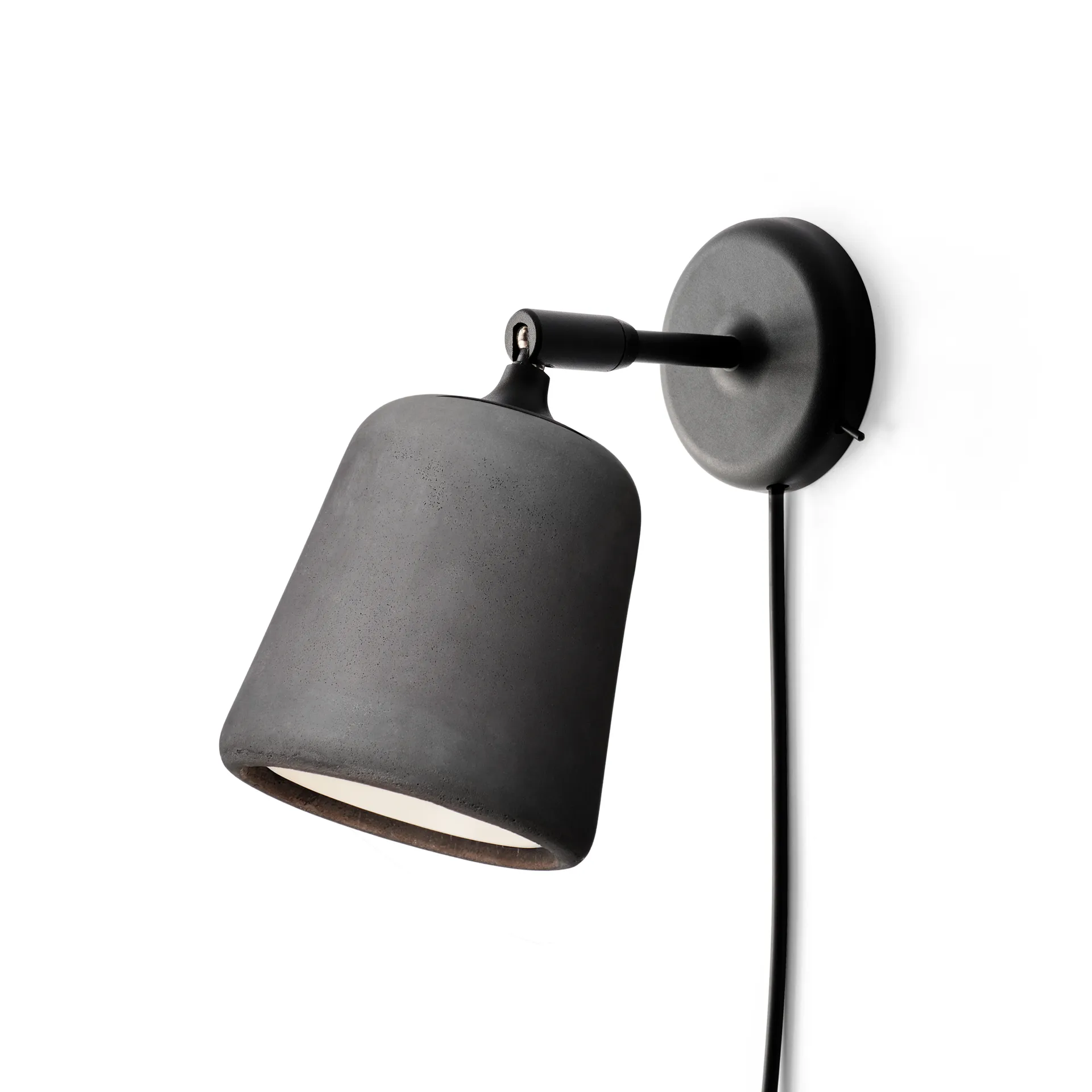 Material vegglampe, Dark grey concrete New Works