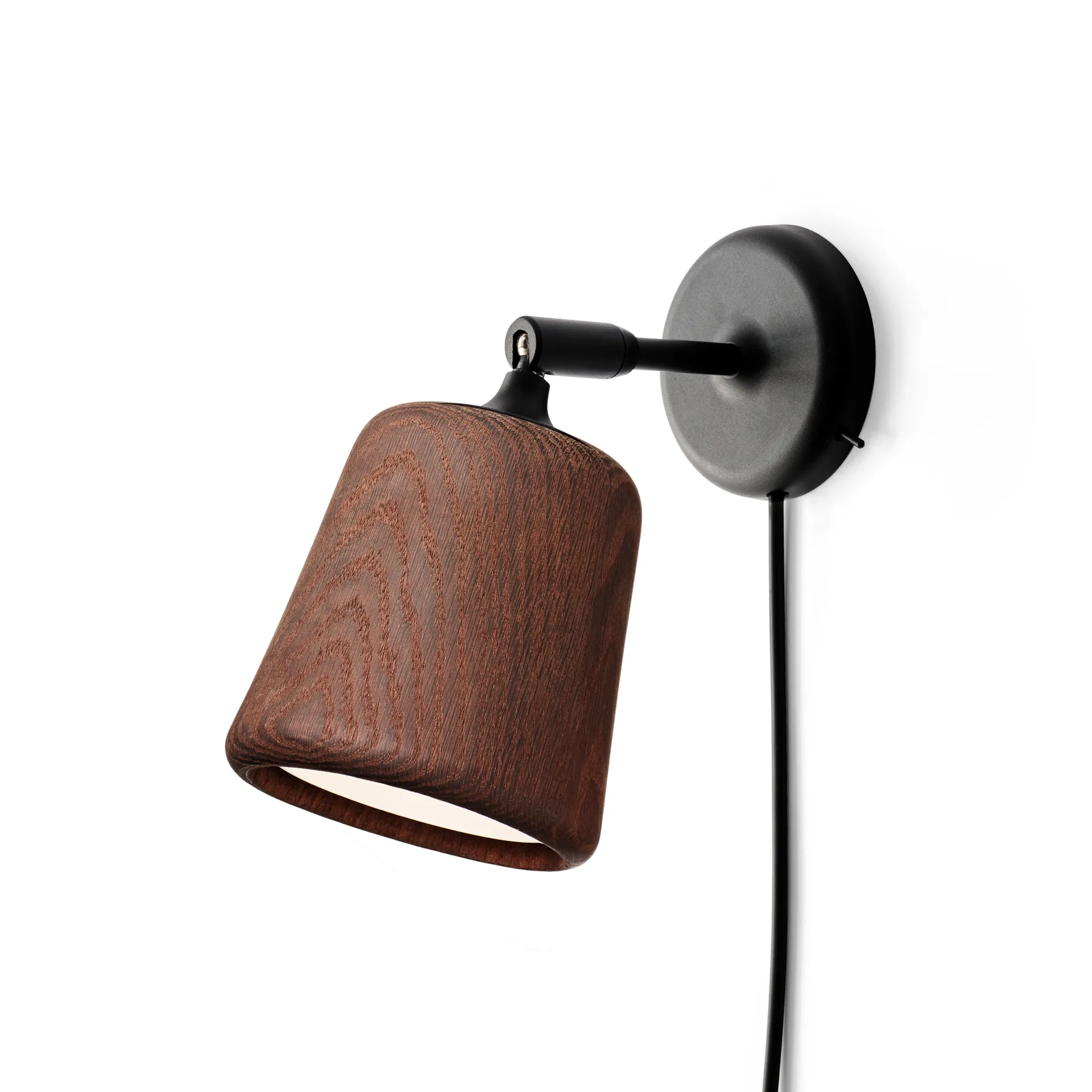 Material vegglampe, Smoked oak New Works