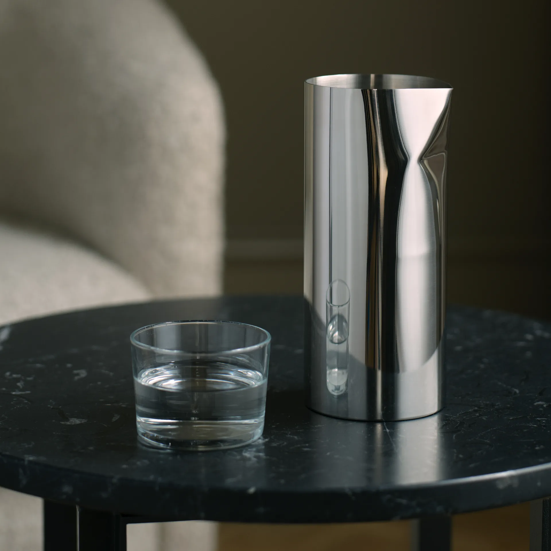 Pleat karaffel, Rustfritt stål New Works