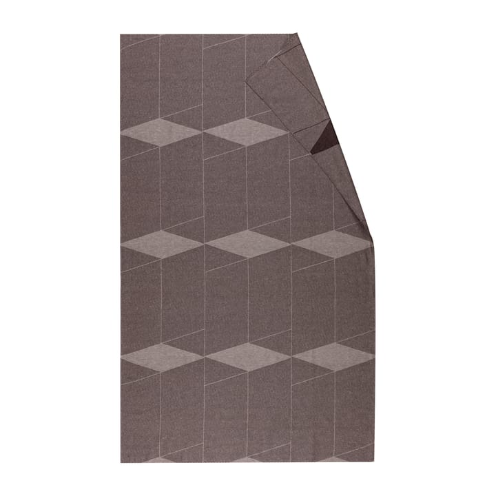 Geometric duk 147 x 250 cm - Brun-hvit - NJRD