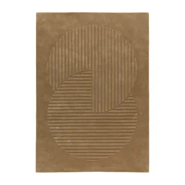 Levels Circles ullteppe - Beige, 170x240 cm - NJRD