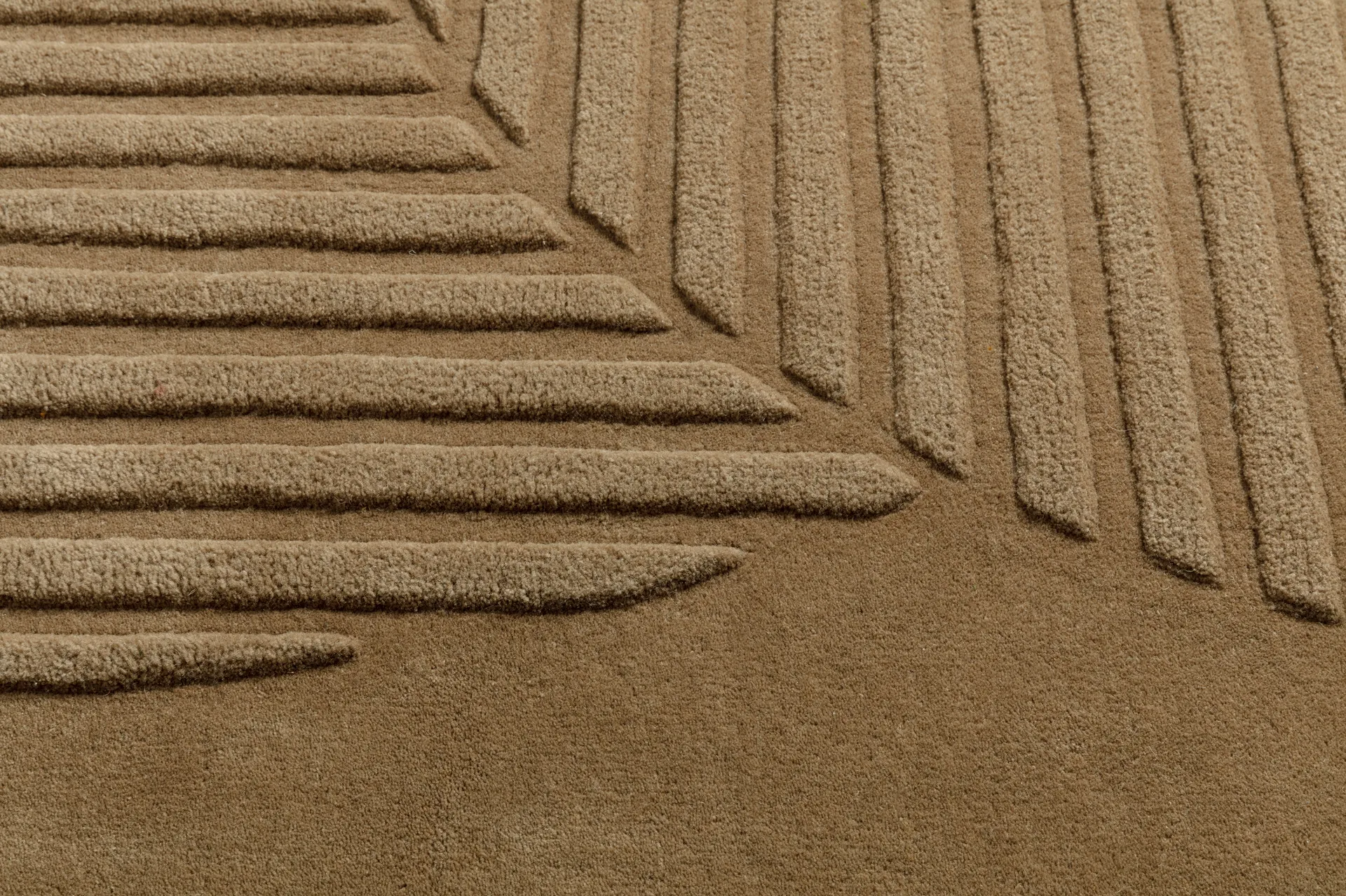 Levels Circles ullteppe, Beige, 170x240 cm NJRD