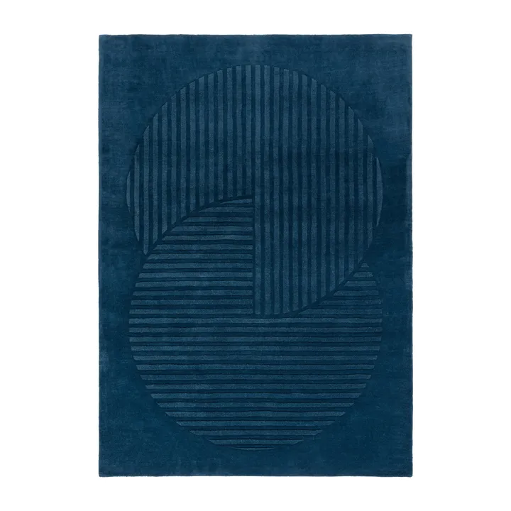 Levels Circles ullteppe - Blå, 170x240 cm - NJRD