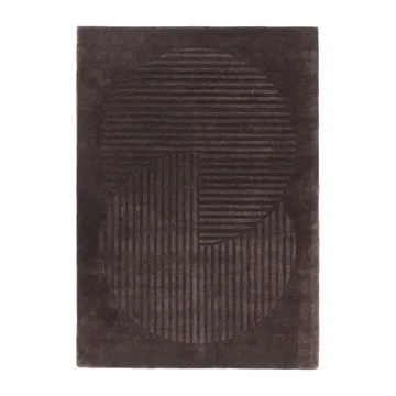 Levels Circles ullteppe - Brun, 170x240 cm - NJRD