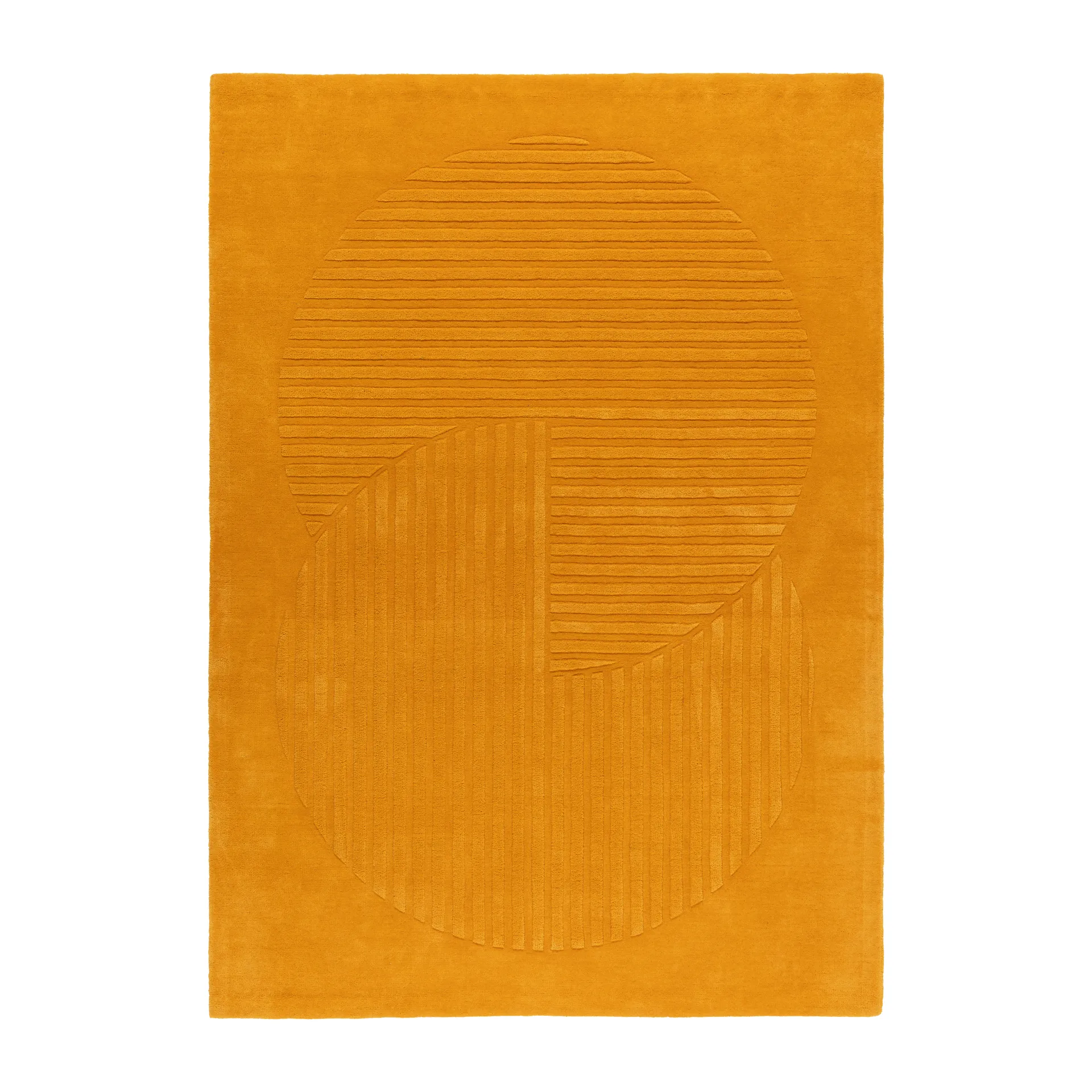 Levels Circles ullteppe, Gul, 170x240 cm NJRD