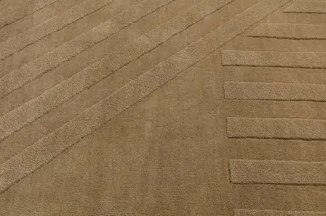 Levels Stripes ullteppe - Beige, 170x240 cm - NJRD